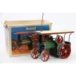 Mamod TE1a Steam Tractor live steam traction engine, boxed with instruction and leaflet.