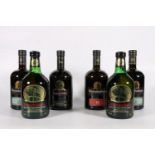Six bottles of BUNNAHABHAIN single malt Scotch whisky to include two 12 year old old style bottlings
