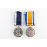 Medals of Private J O F Schubert of the Royal Marine Light Infantry comprising a WWI war medal [