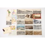 A shoebox containing a collection of over 500 postcards to include many Scottish topographical to