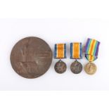 Family medal group to include the medals of 12554 Sergeant Arthur Brady of the Hampshire Regiment