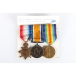 Medals of 1036 Sergeant G Binnie of the Royal Artillery's Motor Machine Gun Corps comprising WWI war