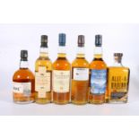 Six bottles of single malt Scotch whisky to include TALISKER Skye 70cl 45.8% abv., TALISKER 10