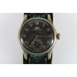 German WWII military wristwatch by ARSA Wasserdicht Stossgesichert, having subsidiary seconds