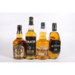 Four bottles of whisky to include OLD PULTENEY 12 year old single malt Scotch whisky 70cl 40%