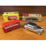Prameta Mercedes Benz 300 diecast clockwork vehicles boxed with instructions and key, also a