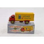Dinky Supertoys 923 diecast model Big Bedford Van Heinz Beans variety with red cab, yellow body