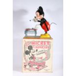Mickey The Musician 'I Play the Xylophone' clockwork automaton by Louis Marx and Co Ltd of