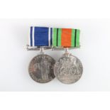 Medals of Police Constable Thomas Conchie comprising a George VI Police long service and good