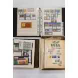 ISRAEL, a group of mint and used Israeli postage stamps held within one binder and a box file.