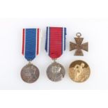 George V silver jubilee medal 1935, a George VI coronation medal 1937, a modern Churchill Boer war