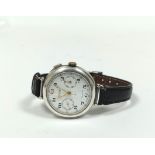 Rare early Longines chronographic watch, calibre 13ZN/3204, No 5,429,043, for Bravingtons, single