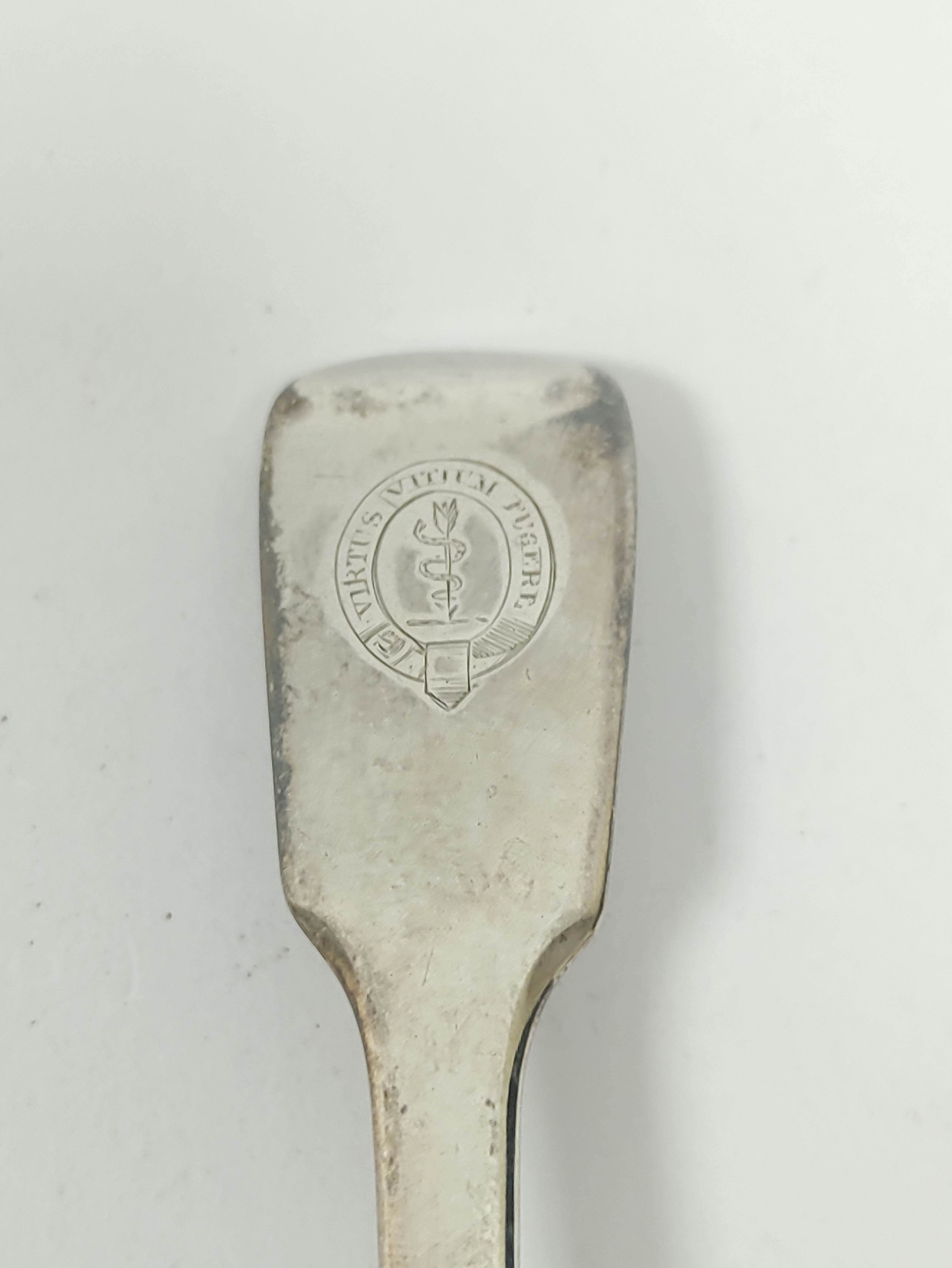 Silver sauce ladle, 1533 and a child's spoon, 72g / 2½oz. - Image 3 of 8