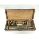 Early reflecting telescope by Benjamin Martin, London, approximately 2" reflector with detachable