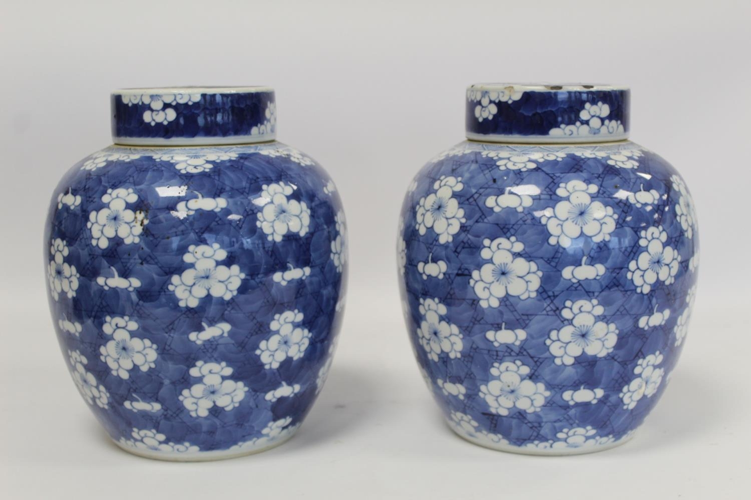 Pair of 19th century Chinese porcelain covered ginger jars of ovoid form with underglaze blue - Image 5 of 28