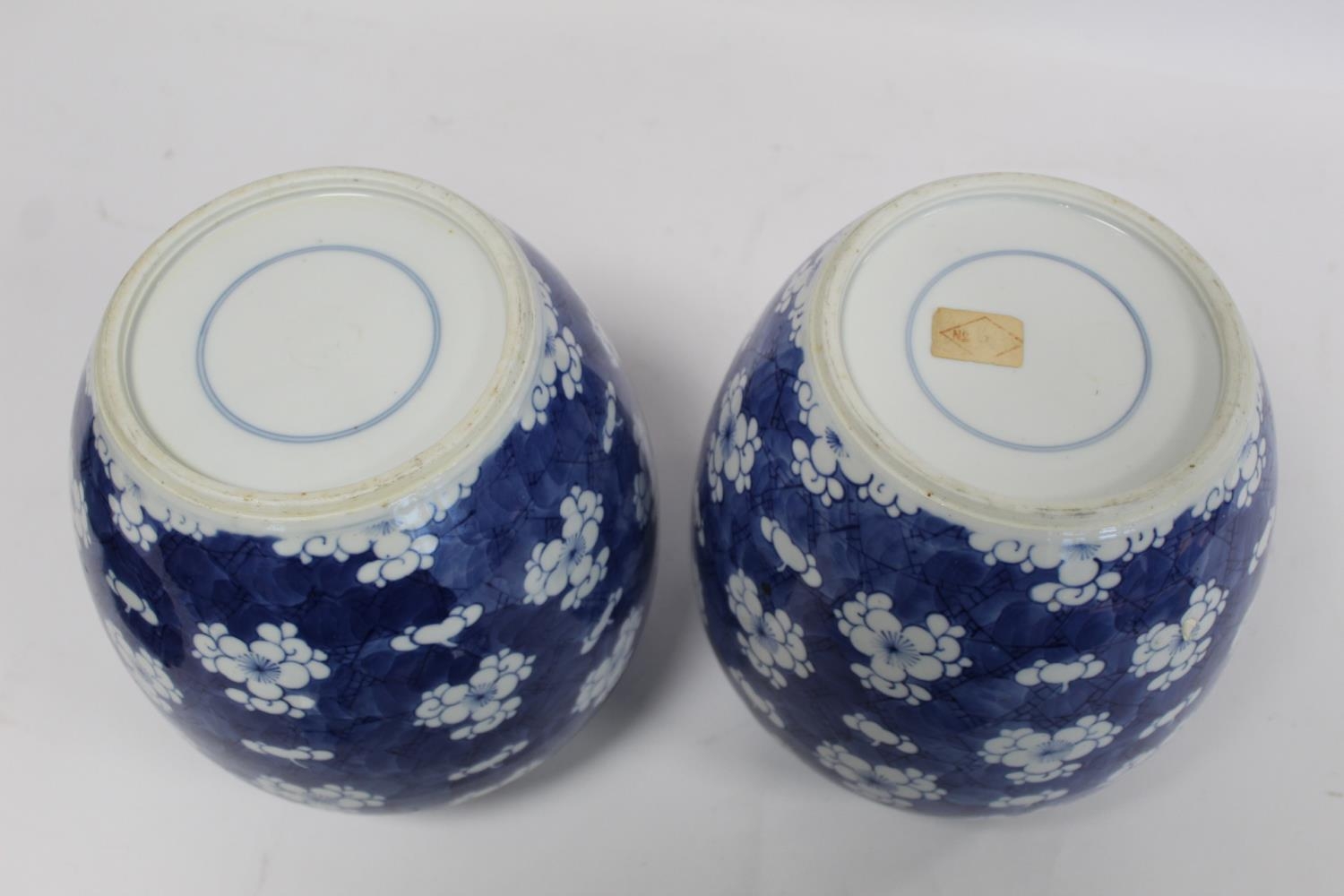 Pair of 19th century Chinese porcelain covered ginger jars of ovoid form with underglaze blue - Image 9 of 28