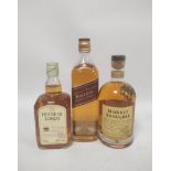 Three bottles of blended malt and blended Scotch whisky to include Johnnie Walker Red Label Old