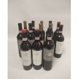 Thirteen bottles of Spanish and Italian red wine to include five bottles of Balbi Soprani Barolo