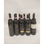 Eleven bottles of wine, mainly Italian, to include seven bottles of San Colombaio 2005 di