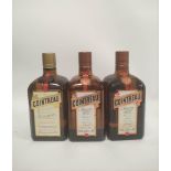 Three bottles of Cointreau, 70cl, 40% vol.  (3)