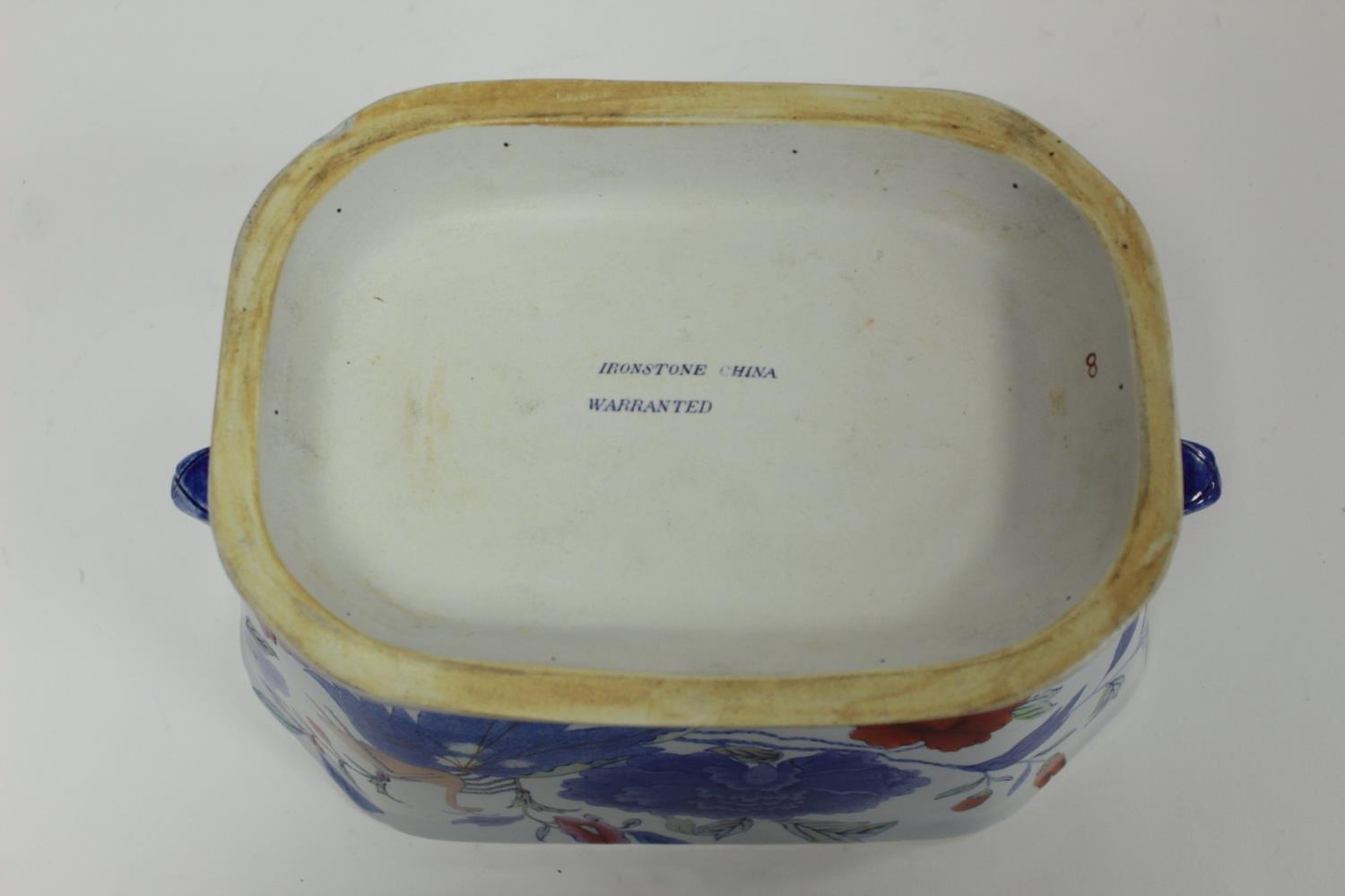 Five pieces of early 19th century Masons Ironstone "Indian Grasshopper" dinnerware comprising: large - Image 9 of 31