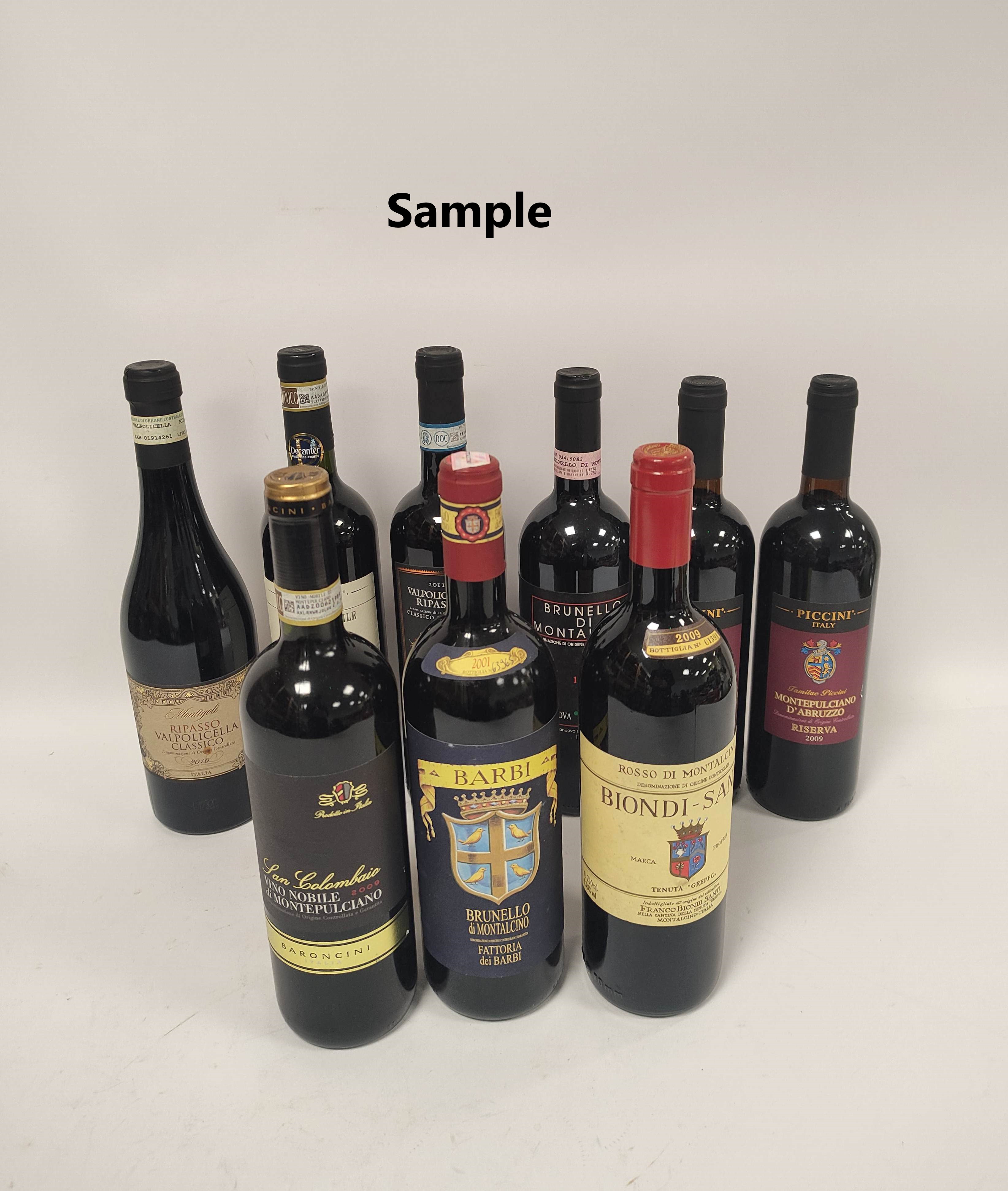 Eleven bottles of Italian red wine to include two bottles of Piccini Montepulciano d'Abruzzo Riserva