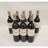 Six bottles of Château Saint-Germain Bordeaux Superieur, 2004, 12.5% vol, 75cl with two bottles of
