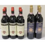 Ten bottles of Italian Chianti to include six bottles of Famiglia Terracia Chianti Riserva 2006,