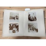 Photographs. West Indies. Europe. Burne-Jones. Rubbed dark half morocco quarto album cont. 100