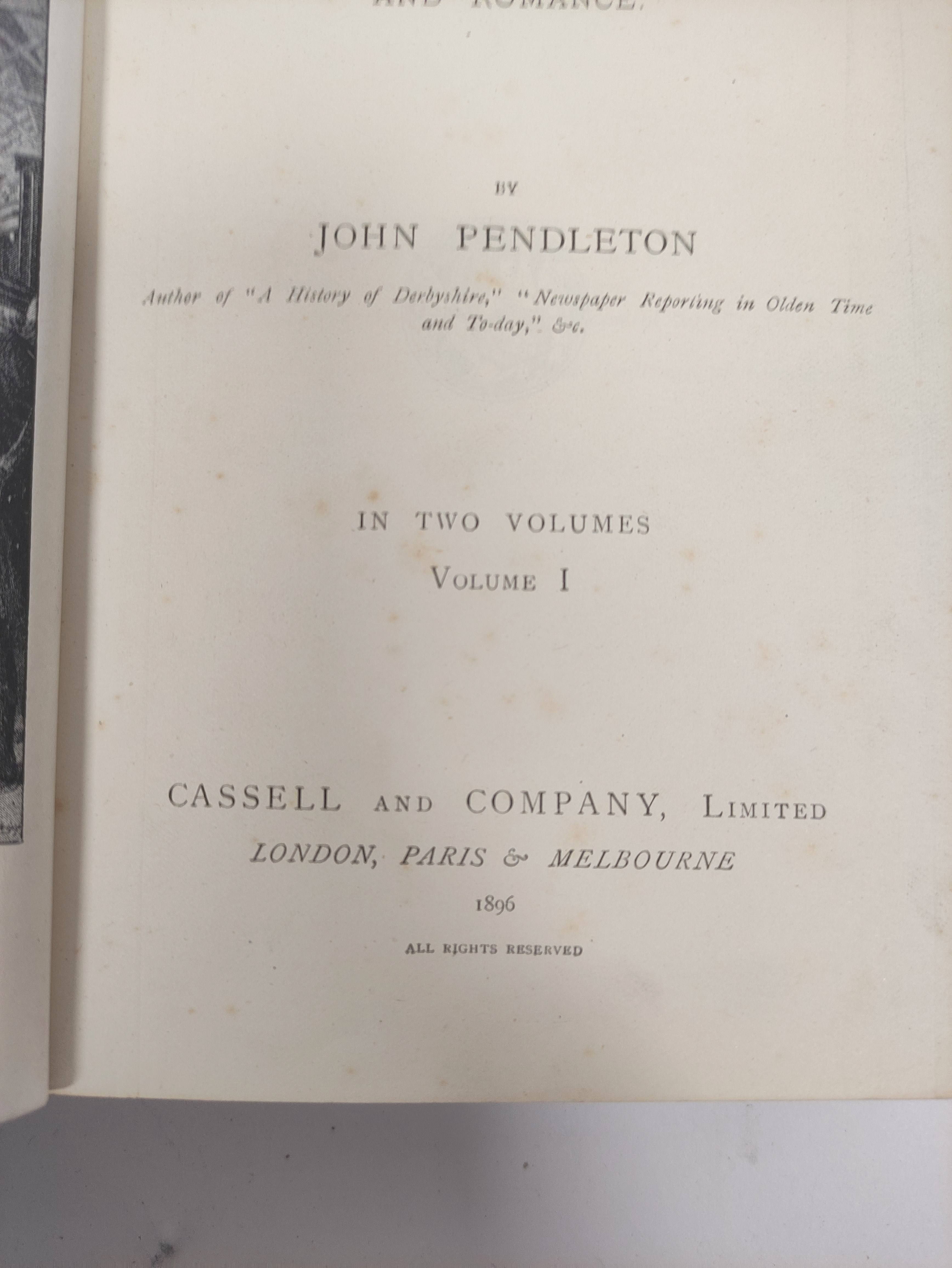 PENDLETON JOHN.  Our Railways. 2 vols. Fldg. frontis, plates & illus. Rubbed leather backed orig. - Bild 4 aus 12