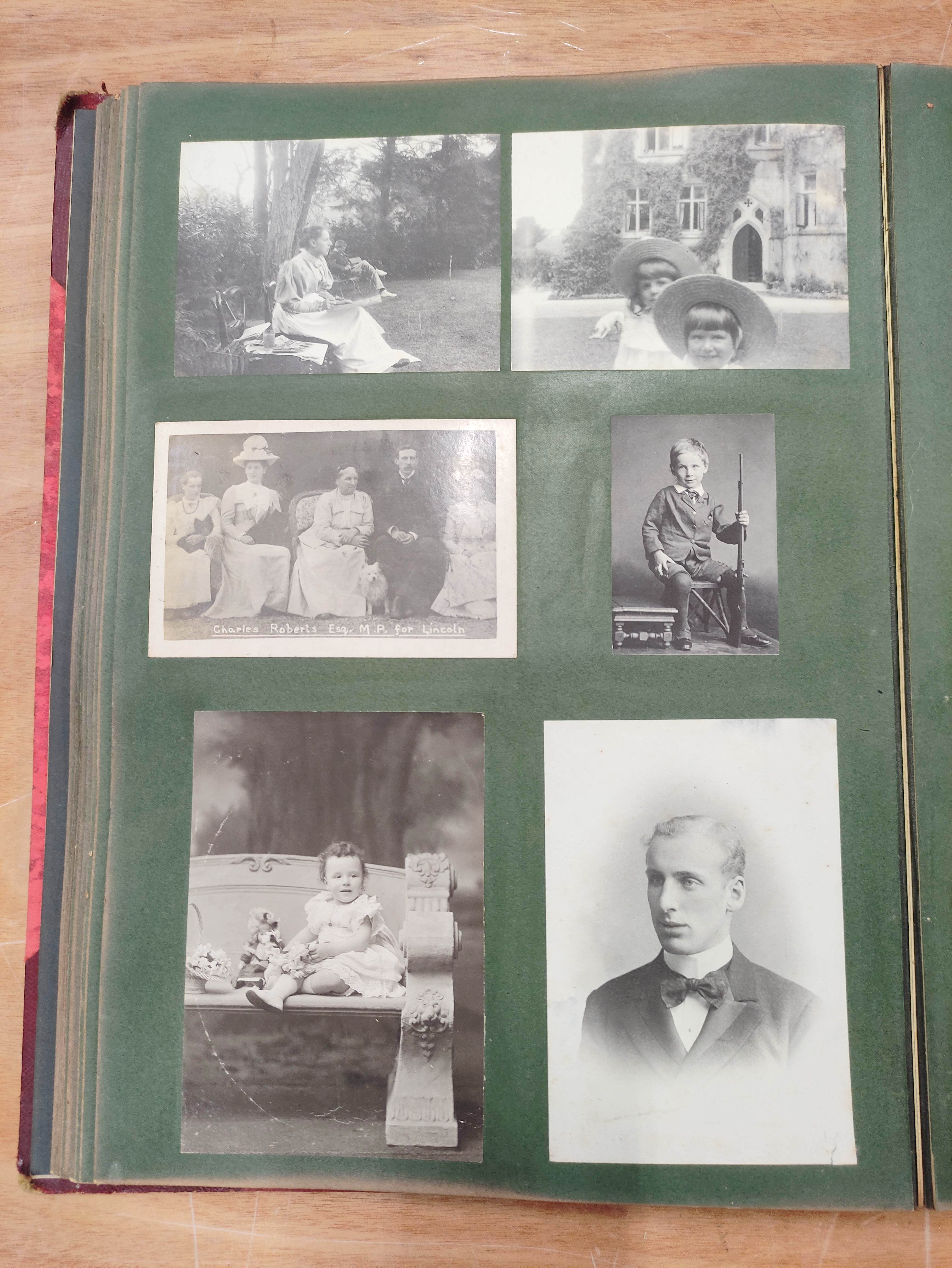 Photographs. Photograph album presented to Wilfred Roberts by his mother, containing Egyptian - Image 2 of 11