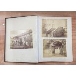 Photographs. Photograph album containing four views of Naworth Castle, possibly taken by George