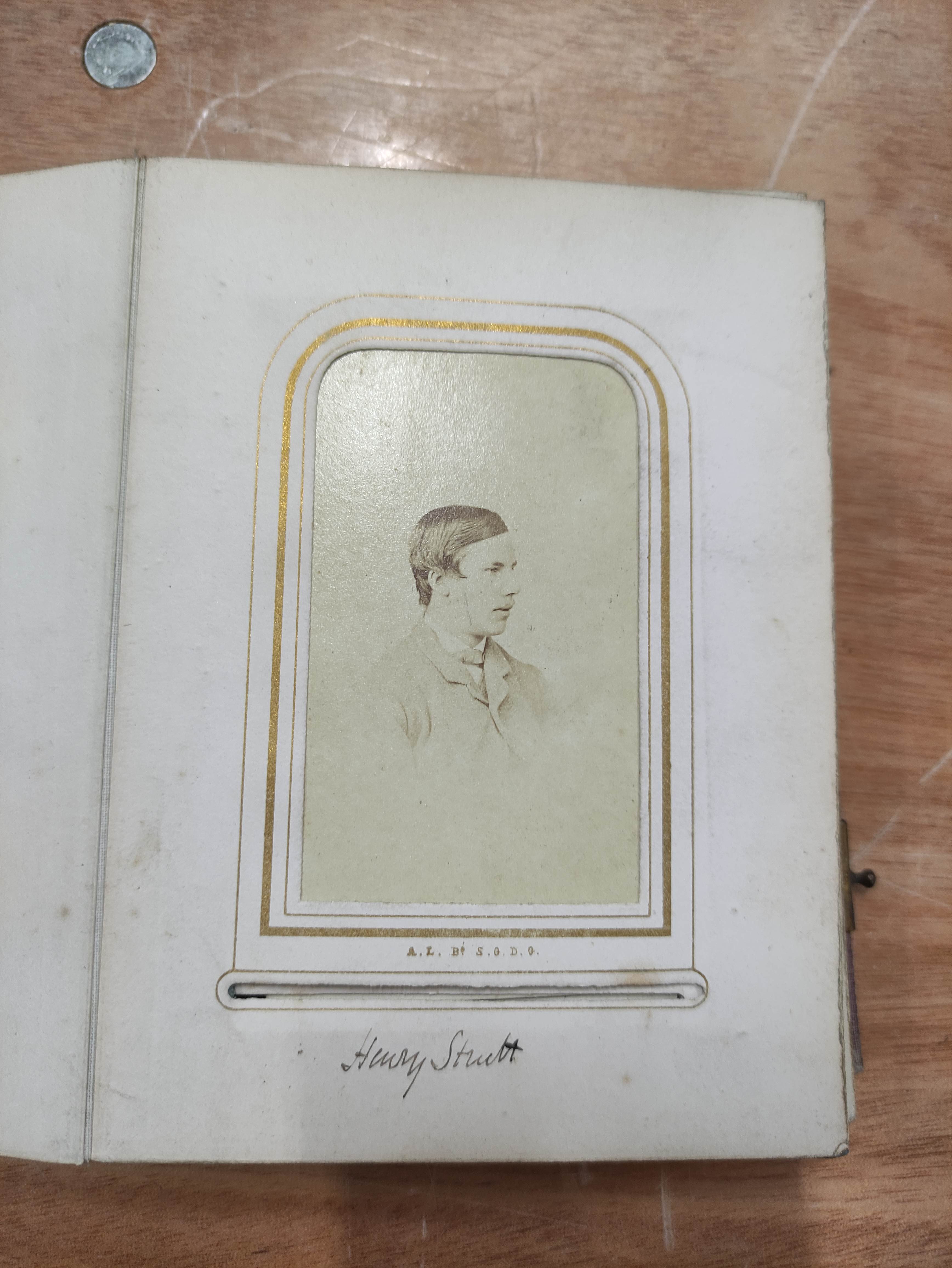 Photographs. Album of mid 19th century Carte de Visite photographs relating to the Howard family, - Image 4 of 6