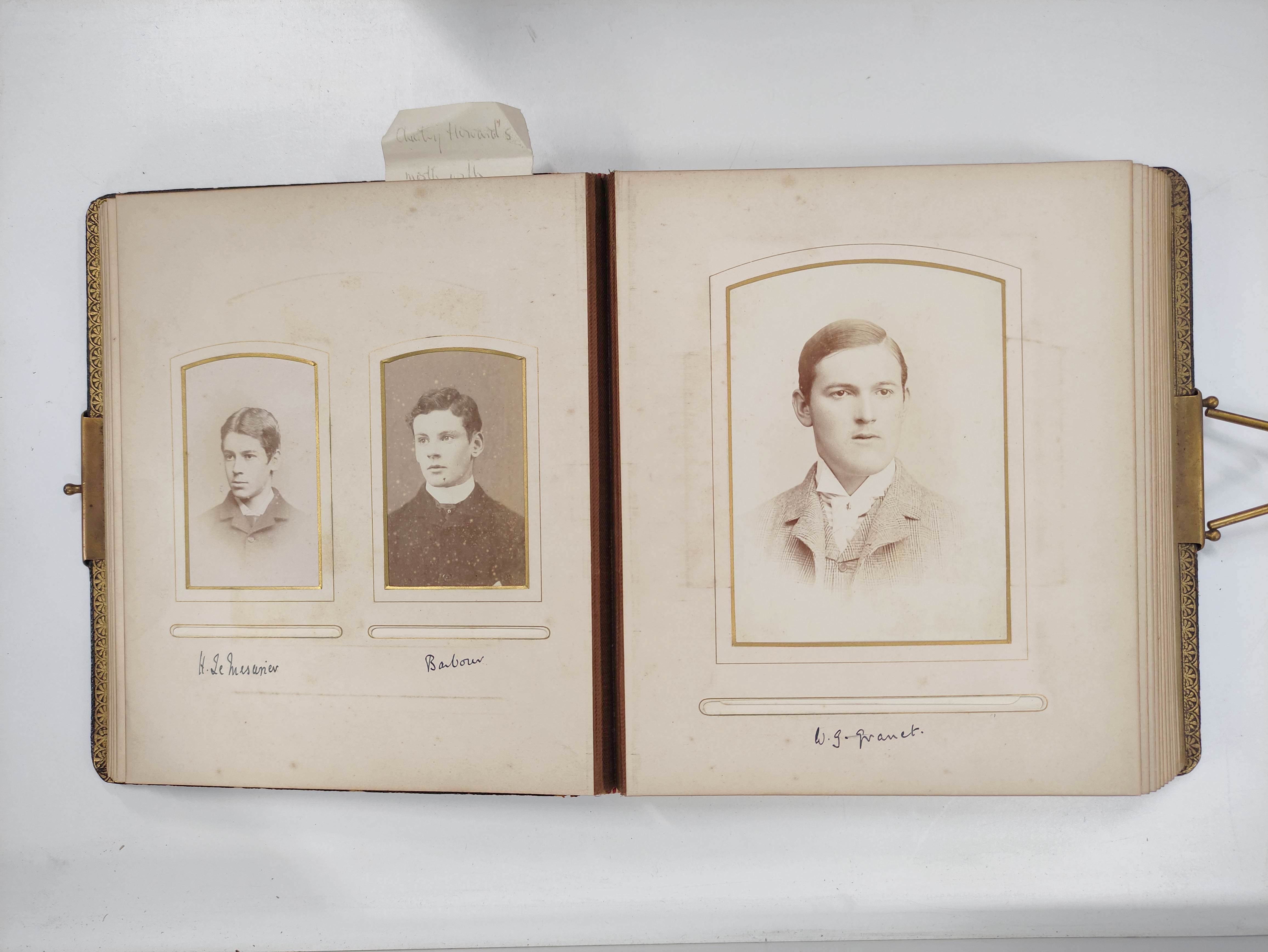 Photographs. Photograph album belonging to Charles Howard, containing a large collection of 19th - Bild 10 aus 15
