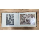 Photographs. Italian Art. Dark half morocco quarto album cont. approx. 60 plate size photographs