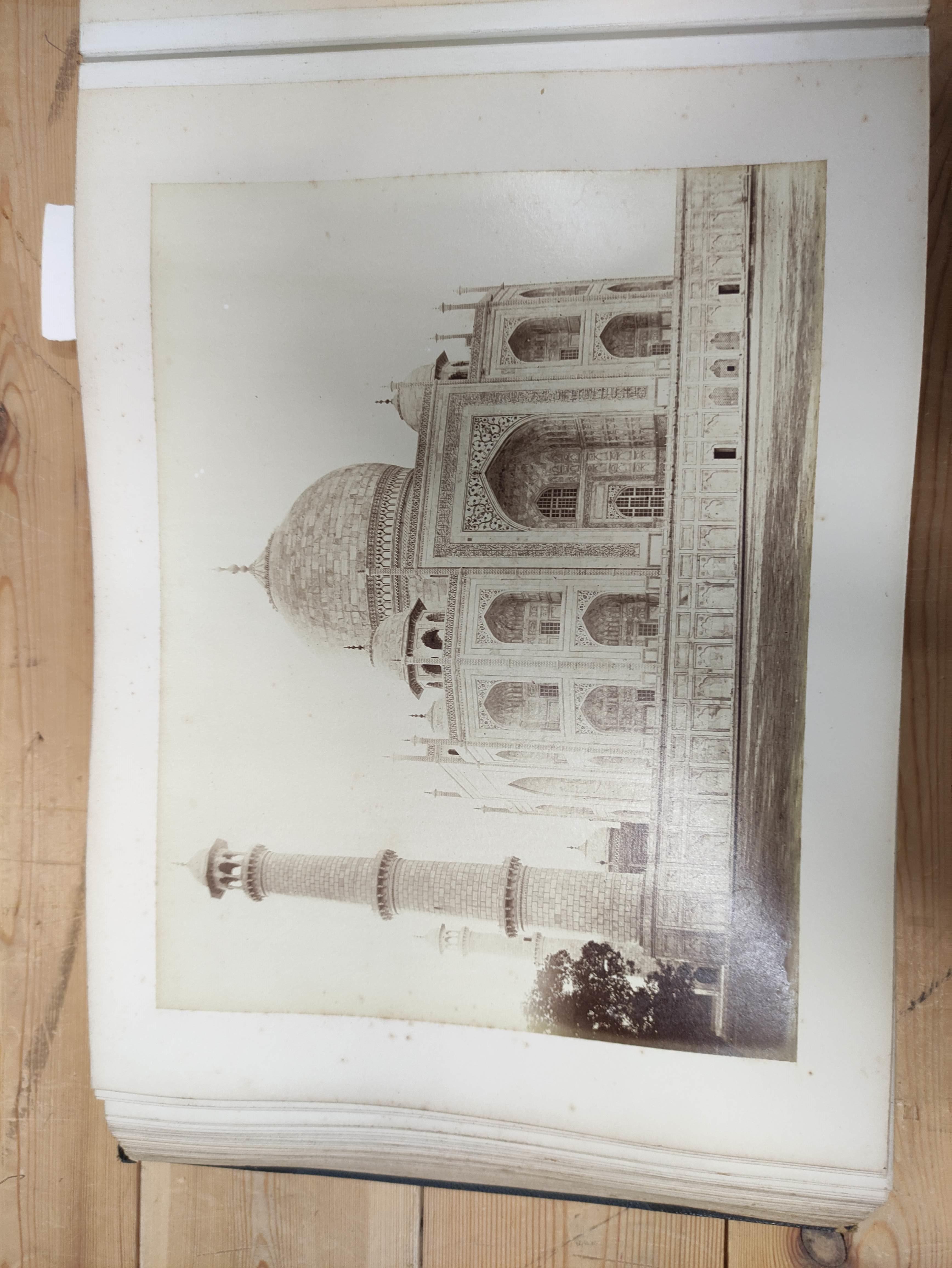 Photographs. India. Oblong folio album, poor bdgs, brds. det. but present cont. approx. 75 plate - Image 3 of 34