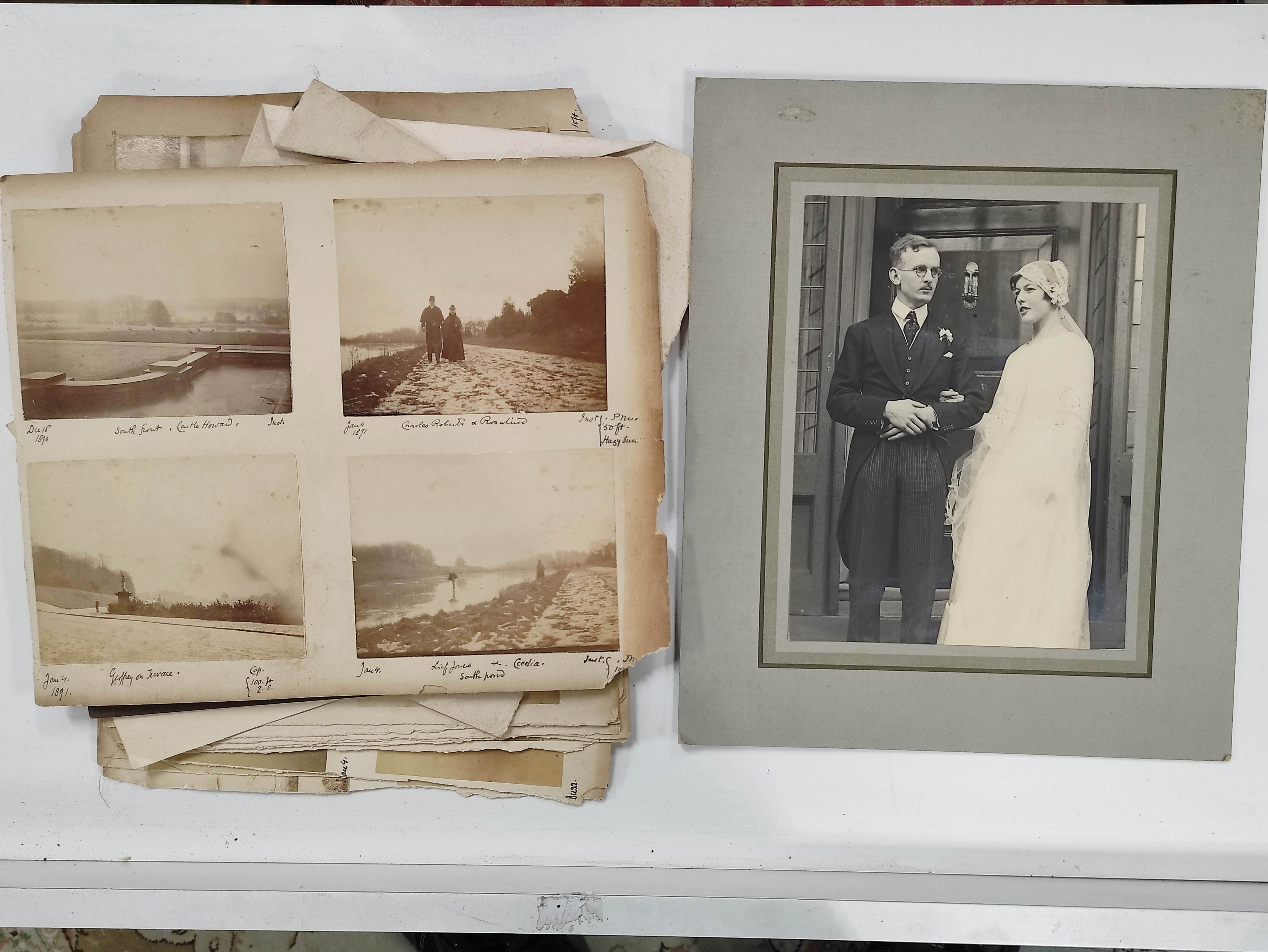 Photographs. Collection of framed and loose photographs relating to the Howard family including - Image 2 of 8