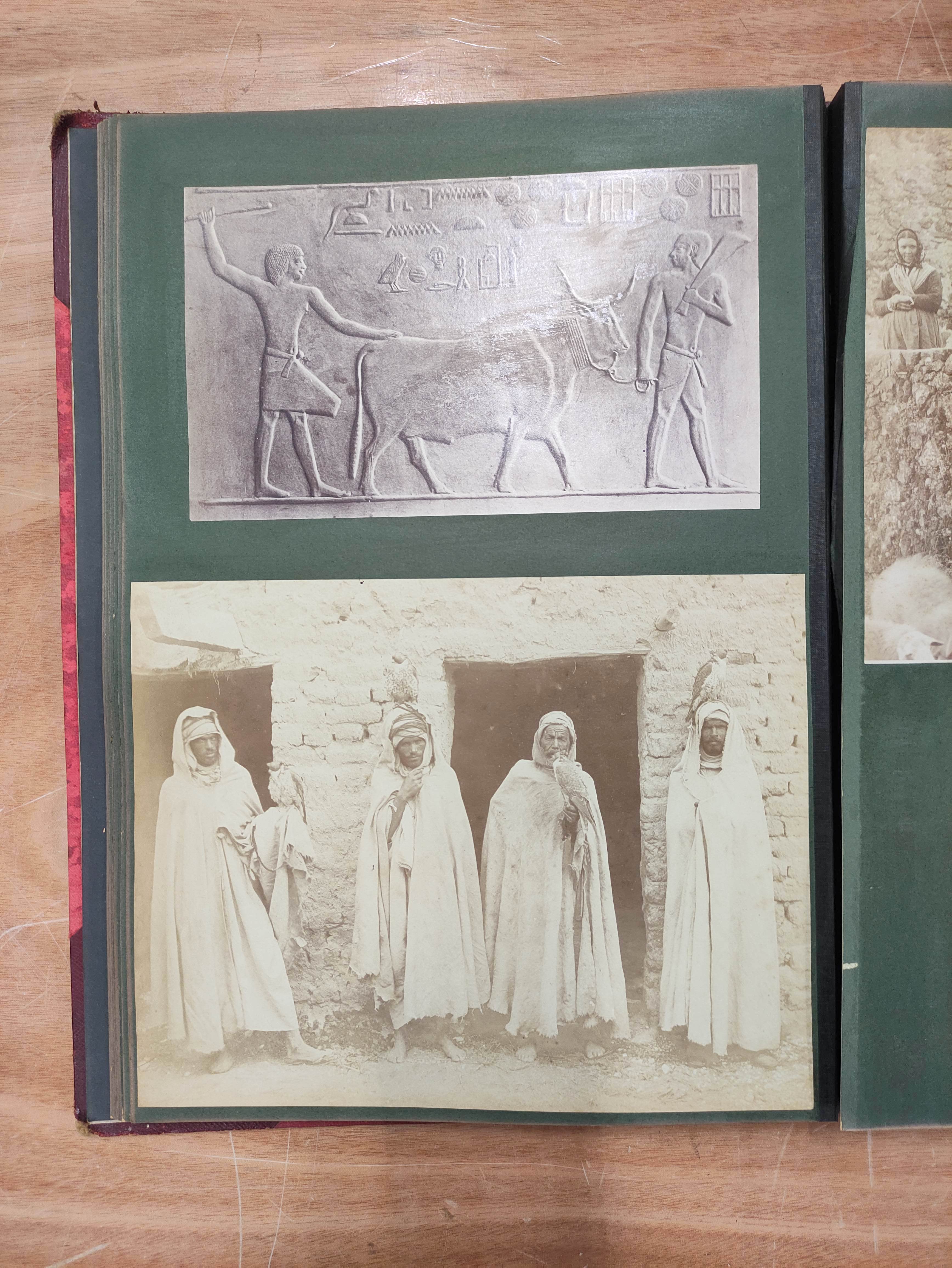 Photographs. Photograph album presented to Wilfred Roberts by his mother, containing Egyptian - Image 10 of 11