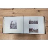 Photographs. South Africa. Military. 8th Hussars. Rubbed dark half morocco oblong album, "Michaels