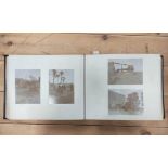 Photographs. Including Egypt.  Rubbed half morocco oblong album cont. approx. 100 photographs,