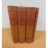 Victoria History.  The County of Bedford. 3 vols. plus Index vol. Illus. Folio. Orig. red cloth.