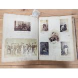 Photographs. Portraits. Well worn quarto album cont. approx. 200 photographs & images, buildings &