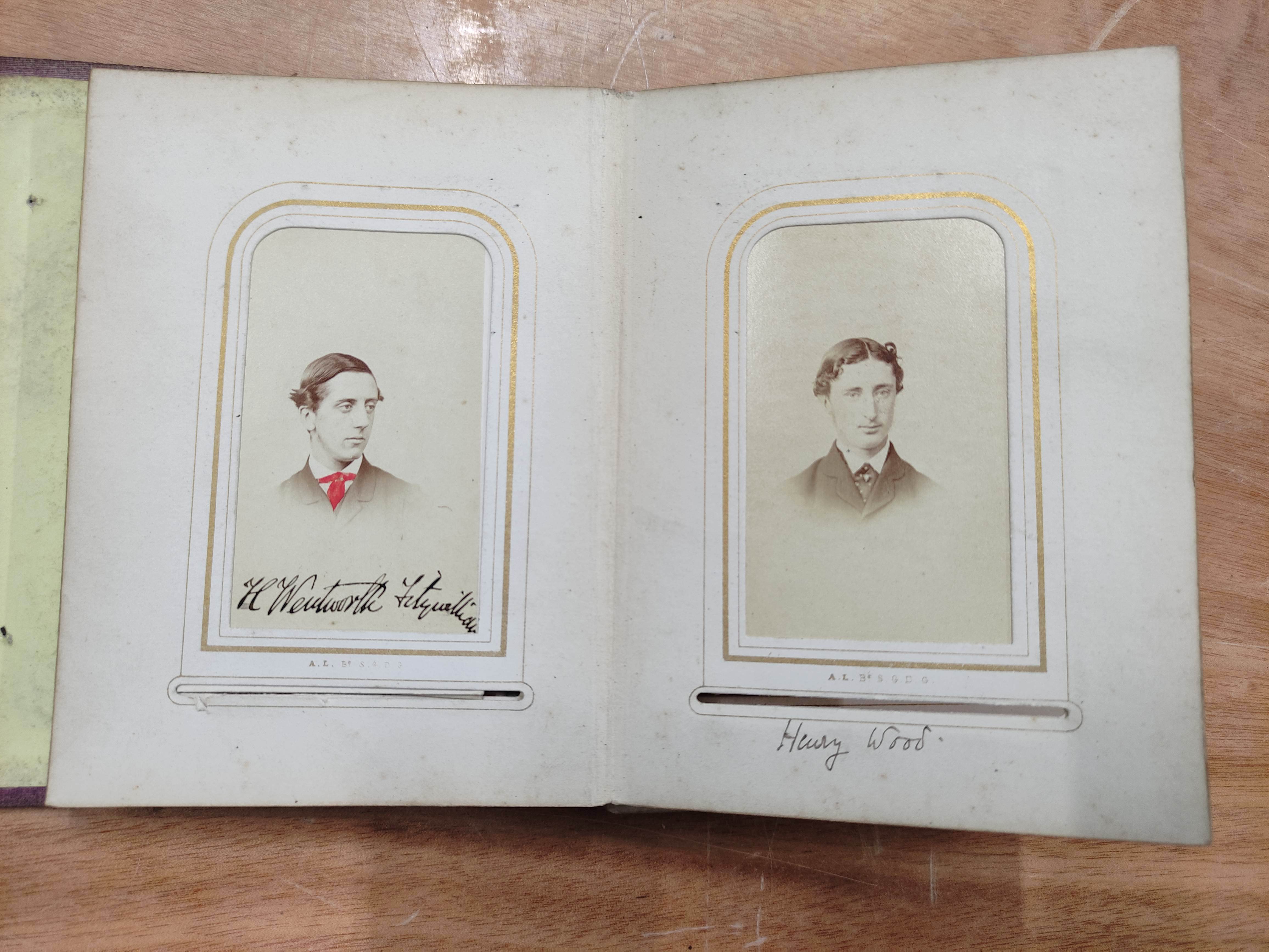Photographs. Album of mid 19th century Carte de Visite photographs relating to the Howard family, - Image 3 of 6