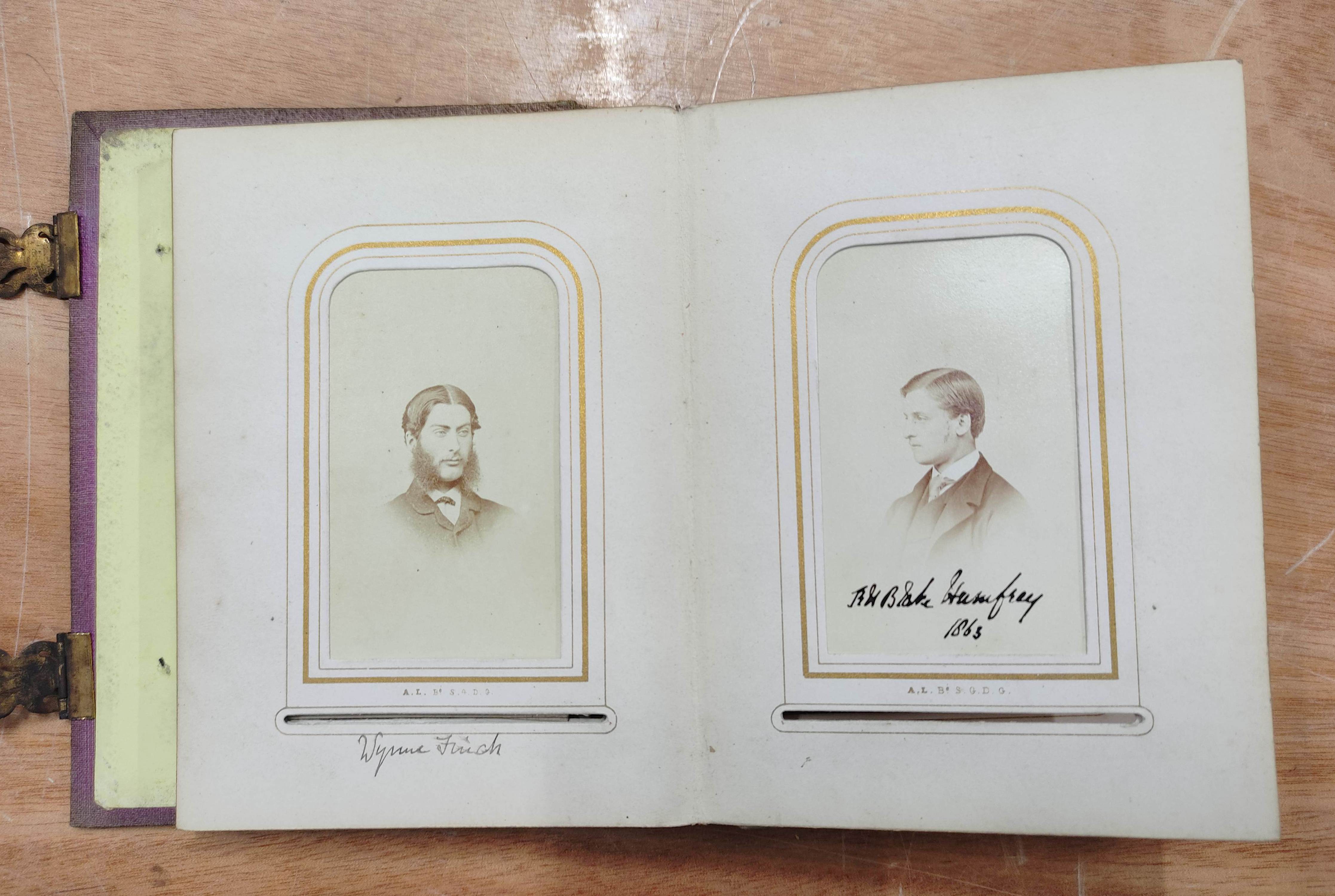 Photographs. Album of mid 19th century Carte de Visite photographs relating to the Howard family, - Image 2 of 6