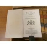 BRYDGES SIR EGERTON (Ed).  Collins's Peerage of England. 9 vols. Eng vignettes. Calf, worn cond.