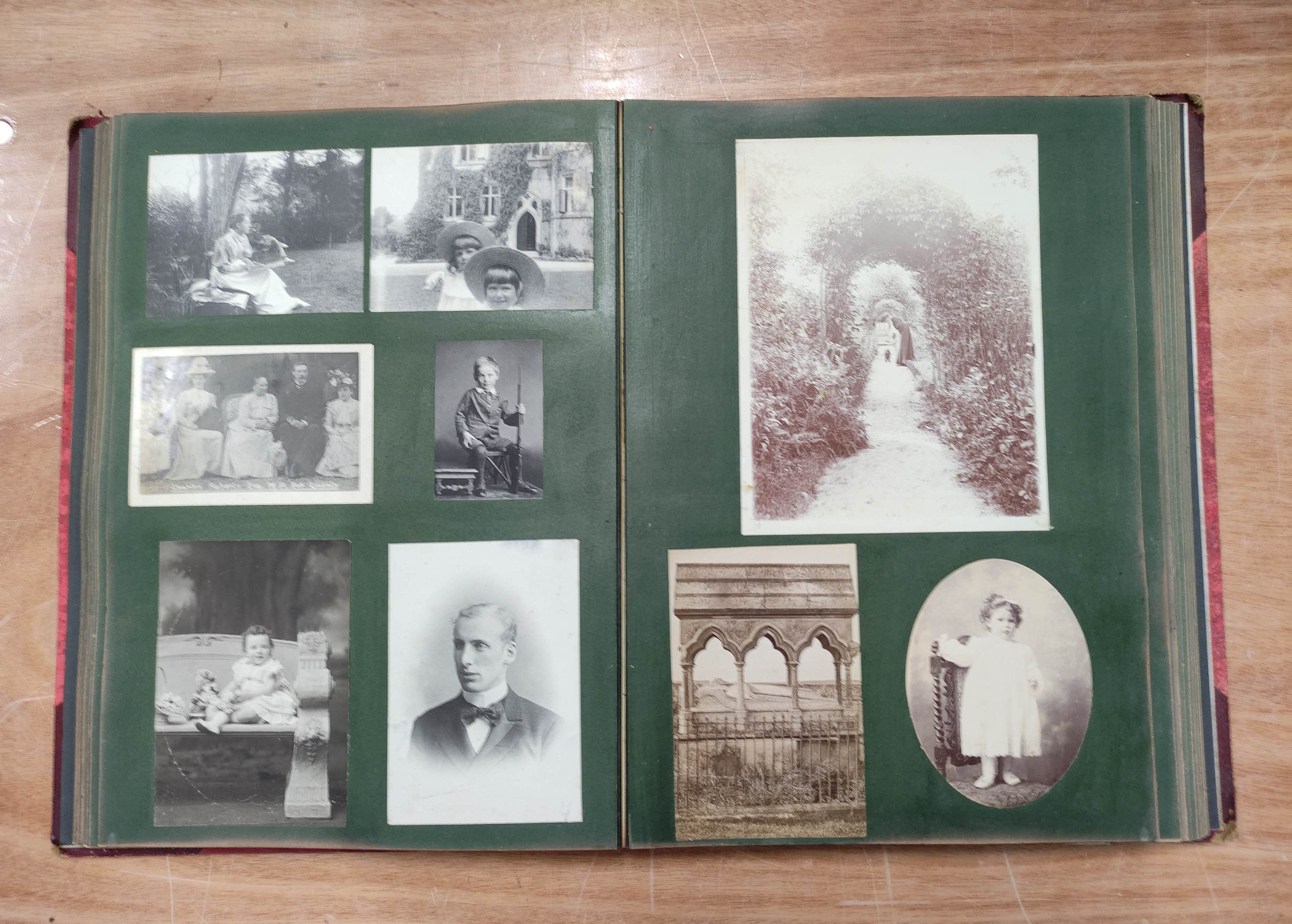 Photographs. Photograph album presented to Wilfred Roberts by his mother, containing Egyptian