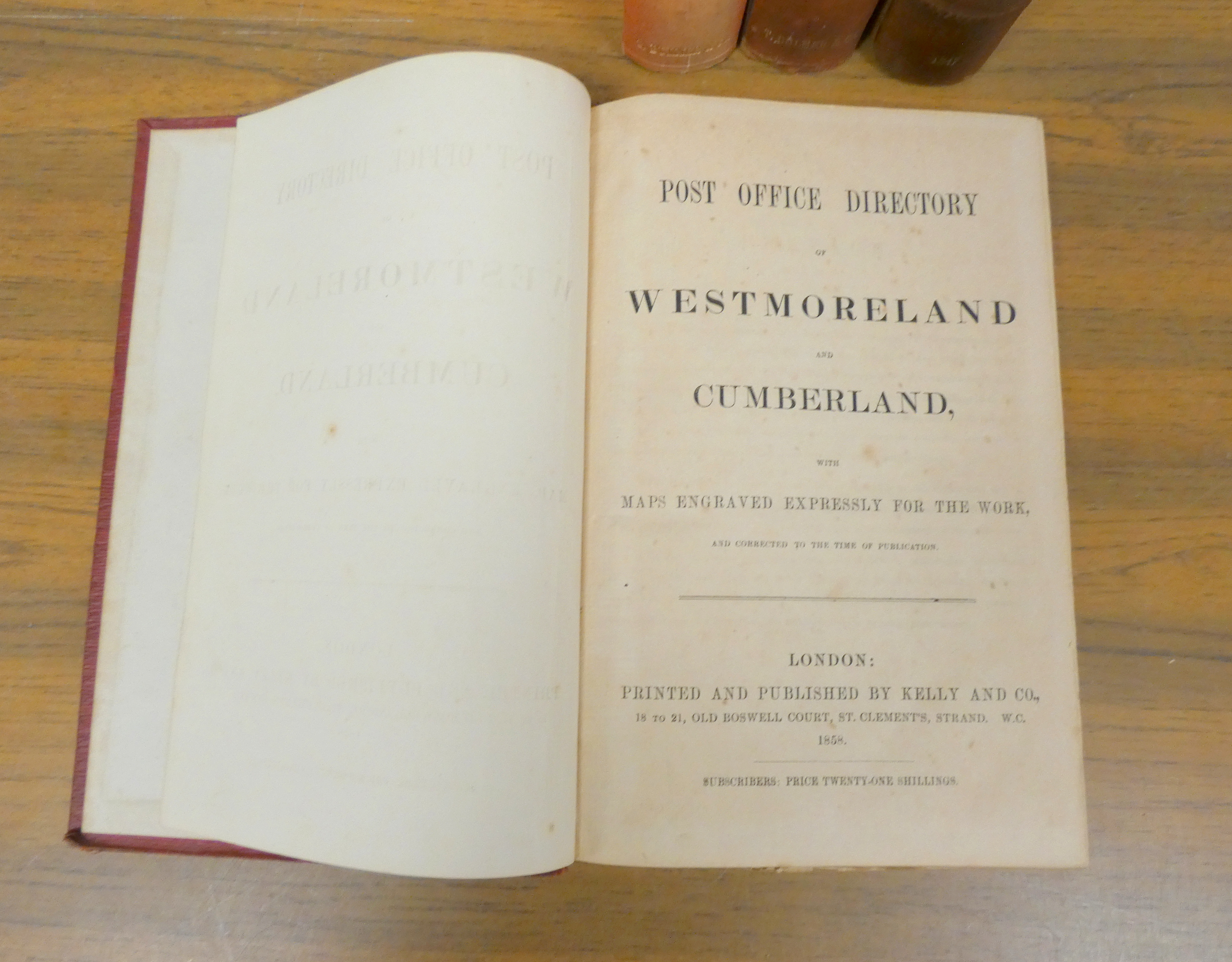 MANNIX & WHELLAN.  History, Gazetteer & Directory of Cumberland. Half calf. Beverley, 1847; also - Bild 2 aus 2