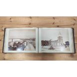 Photographs. West Indies. Half dark morocco oblong folio album cont. 53 fine plate size sepia &