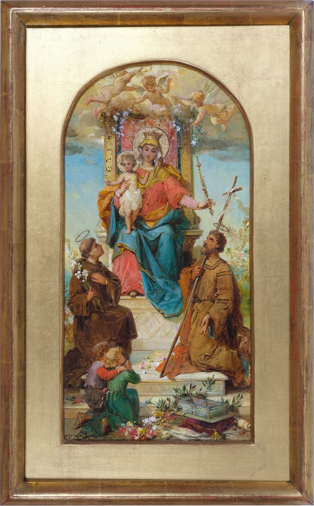 Hans Zatzka, Wien 1859 – 1945 Wien, Skizze zum Altarbild