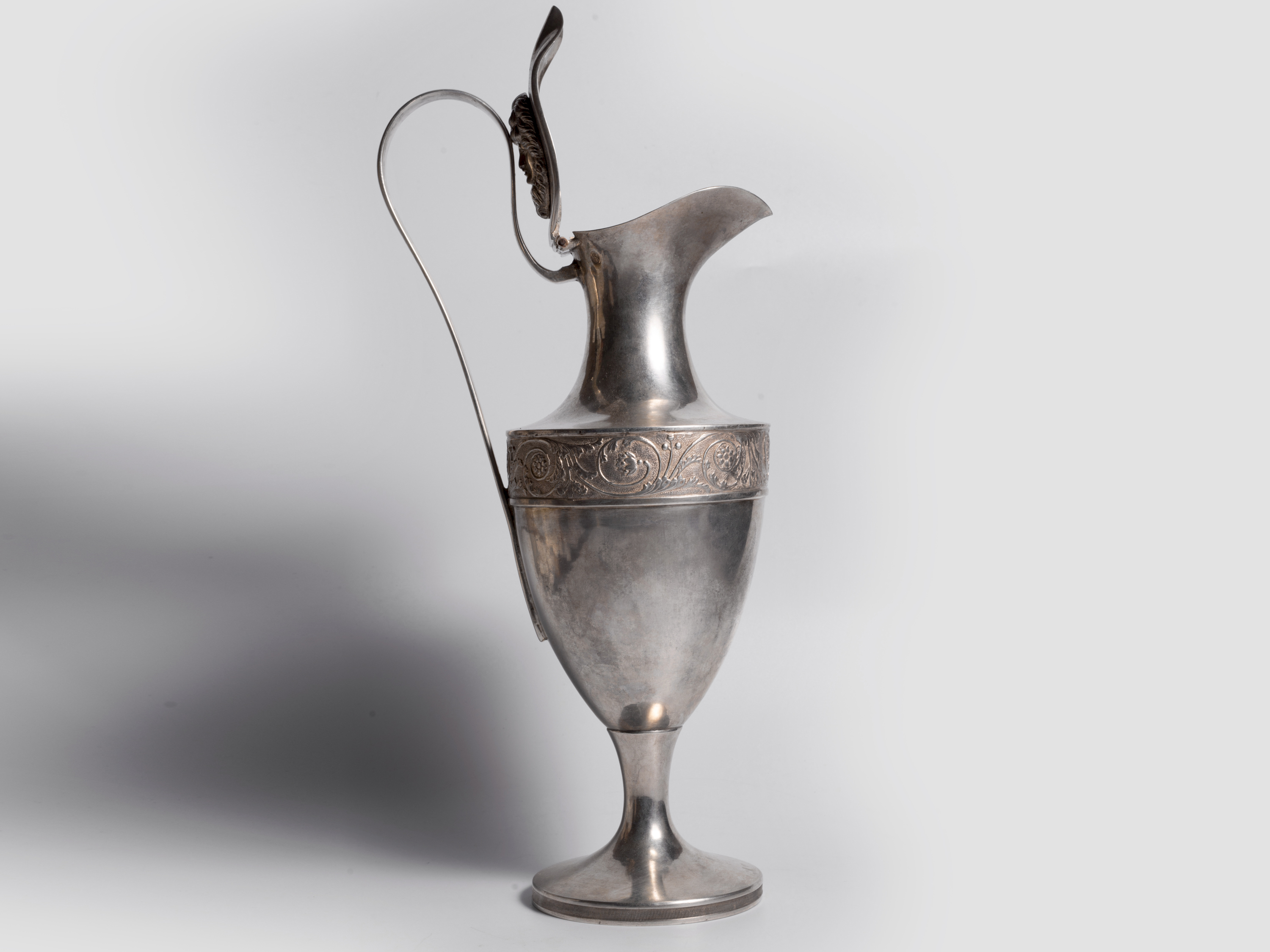 Silver Jug 1806, Empire silver jug, Silver cast & engraved - Image 2 of 6